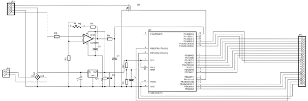 Схема паяльной станции на микроконтроллере ATmega8